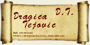 Dragica Tejović vizit kartica